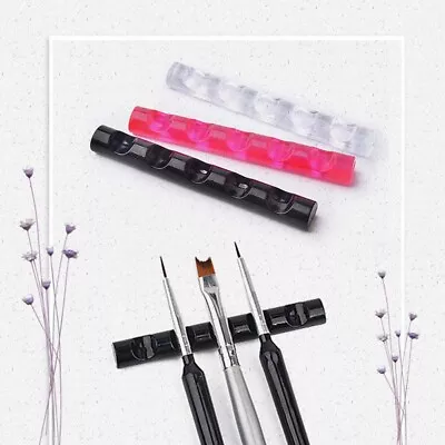 1Pc Nail Art Brush Holder Stand For 5pcs Makeup Nail Brush Pens DIY Brushes Rest • $3.06