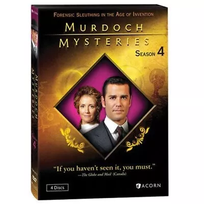 Murdoch Mysteries: Season 4 - All Episodes On 4 Discs - DVD Region 1 (USA) • $49.99