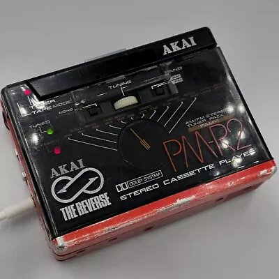 AKAI PM-R2 Rare Personal Cassette Player W/ Working Tuner Module Read  ✈ DHL. • $200