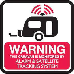 £1.25 • Buy Caravan Tracker Sticker - This Caravan Is Monitored By Alarm And Satellite