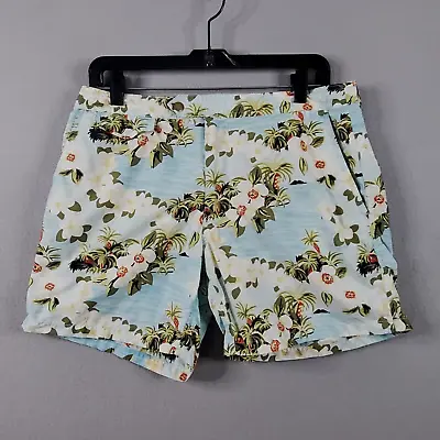 J.Crew Mesh Lined Swim Trunks Shorts Mens 32 South Pacific Hawaii Floral Print • $20.67