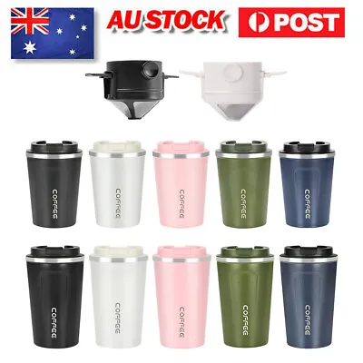 $9.02 • Buy Stainless Steel Flask Cup Vacuum Thermal Leakproof Insulated Travel Coffee Mug