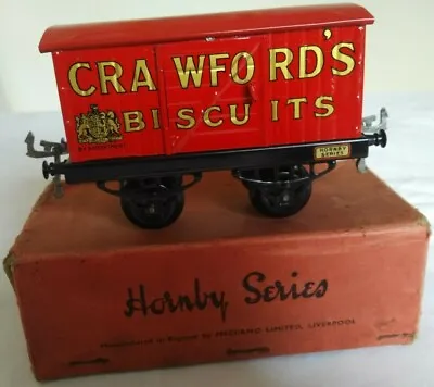 Hornby Series O Gauge Crawford's Biscuit Van In Near Mint Condition-original Box • £249