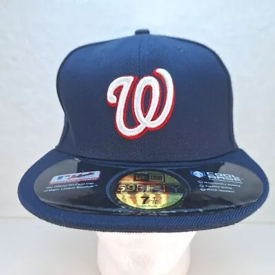 New Era WASHINGTON NATIONALS 59Fifty On-Field Fitted MLB Baseball Cap Hat 7 1/8 • $29