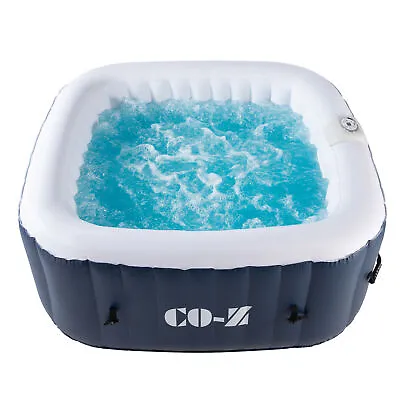 Inflatable Hot Tub 5x5ft Portable Pool With 120 Jets & Air Pump Ideal For Four • $345.85