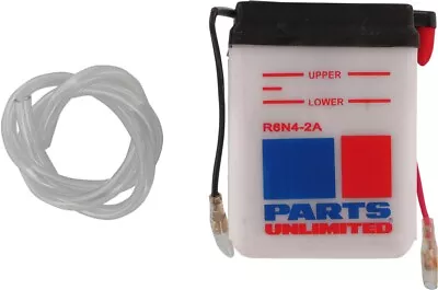 Parts Unlimited 6V Conventional Battery Y6N4-2A #R6N4-2A • $20.02