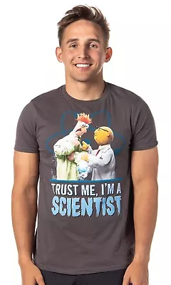 Disney The Muppets Mens Trust Me I'm A Scientist Beaker Charcoal New Medium • $9.99