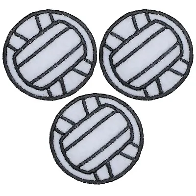 Volleyball Applique Patch - Sports Ball Athletic Team Badge 2  (3-Pack Iron On) • $4.75