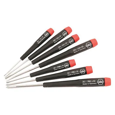 Wiha 26197 Precision Screwdriver Set Phillips/Slotted Tip 1/16 In 1/8 In • $39.65