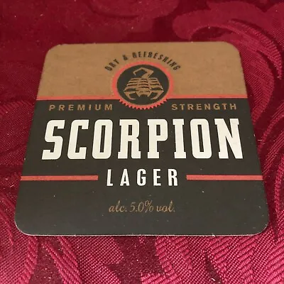 Breweriana - Vaux Breweries Ltd -scorpion Lager Premium Strength - Beer Mat -t32 • £1.45