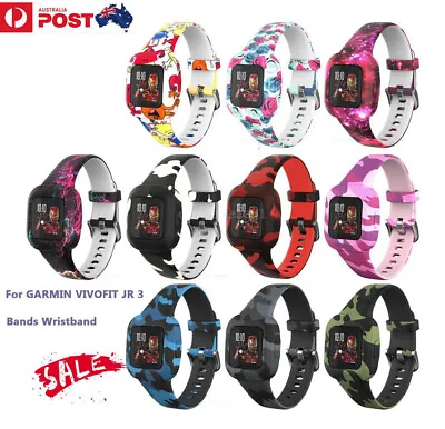 $14.84 • Buy AUS Printed Patterned Replacement Bands Strap For GARMIN VIVOFIT JR 3 Wristband