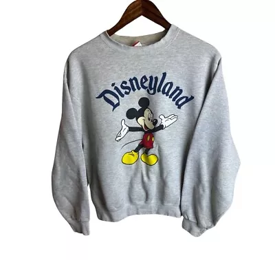 Vintage 90’s Disneyland Mickey Crewneck Sweatshirt Size Medium Made USA￼ • $29.99
