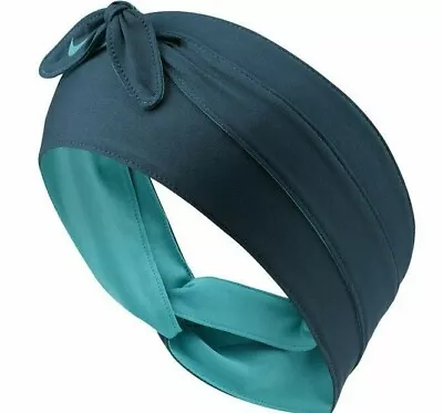 £19.99 • Buy Nike Dry Reversible Dri Fit Bandana Head Tie Elastic Performance Headband -green