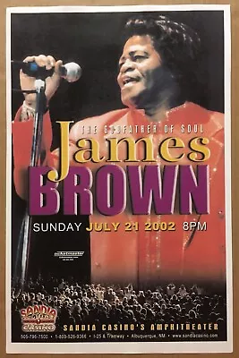 JAMES BROWN Vintage 2002 PROMO Concert Gig TOUR Poster New Mexico 11x17 USAl • $24.99