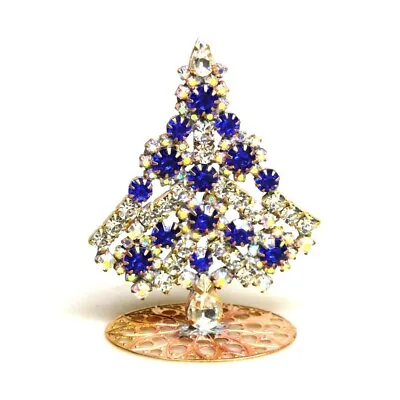 Czech Rhinestone Standing Christmas Tree Decoration* - FREE SHIPPING • $27.90