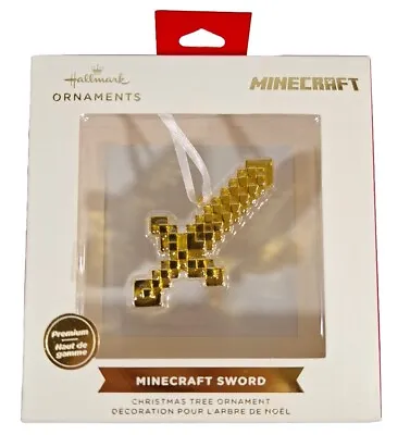 Hallmark 2021 Premium Minecraft Gold Sword Christmas Tree Ornament ~ Mojang Nib! • $19.60