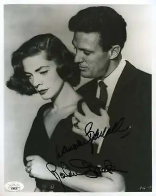 Lauren Bacall Robert Stack JSA Coa Hand Signed 8x10 Photo Autograph • $87