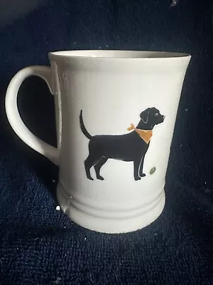 Fringe Black Lab Dog Coffee Mug Cup Black Labrador Retriever Lover Gift EUC • $14.99