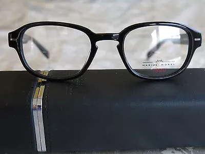 Marius Morel Black Round Eyeglasses Frames Size 47-20-140 MADE IN FRANCE • $90.68