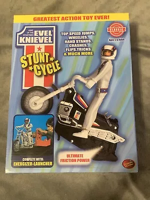 Evel Knievel Stunt Cycle - The Amazing Wind Up And Go Action Toy Launcher For Ul • $127.74