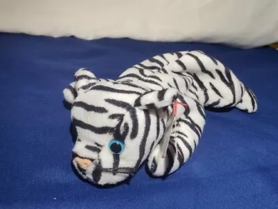 TY Beanie Baby “Blizzard” The WHITE Tiger 12.12.1996 Retired W/Hang PVC Pellets  • $7.50