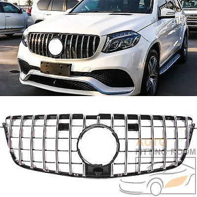For 2013-15 Mercedes X166 GL500 GL550 GL63AMG Chrome GT Style Grill Front Grille • $109.99