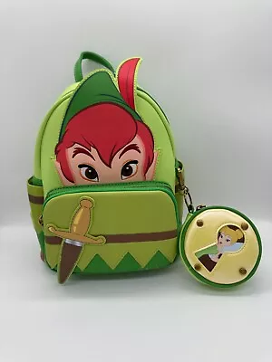 Loungefly Disney Peter Pan And Tinker Bell Backpack W/ Coin Purse LE Exclusive • $97.95