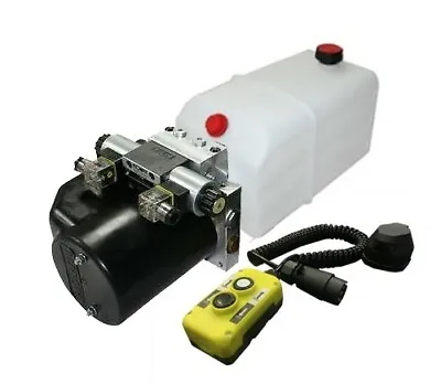 Flowfit 12V DC Double Acting Hydraulic Power Pack 13L Tank Pendent & Coiled Ca • £474.96