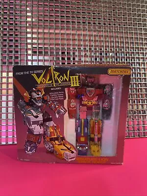 1984 Voltron Space Robot III Lion Miniature Figure Matchbox W/ Box + Insert • $199.96