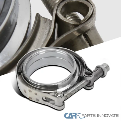 $15.95 • Buy 3  Inch Mild Steel V-Band Clamp For Exhaust Downpipes Turbo Male+Female Flanges