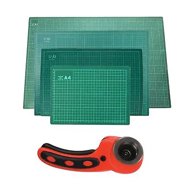 A1 A2 A3 A4 Cutting Mat Self Healing Rotary Cutter Knife Printed Grid Craft Uk • £10.59