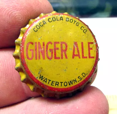 Vintage Very RARE Cork Lined Coca Cola Ginger Ale Bottle Cap Watertown SD • $9.99