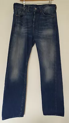 LEVIS VINTAGE CLOTHING LVC 1947 501XX Jeans Selvedge BIG E 35 X 33 • £100