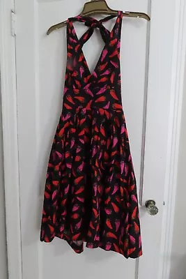 Kate Spade New York Chili Pepper Halter Dress Size 4 • $50