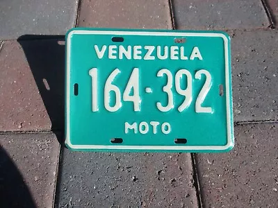 Venezuela  Moto License Plate   #  164 - 392 • $40.50