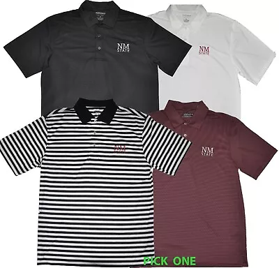 NCAA New Mexico State Aggies Men's Stretch Short Sleeve Golf Polo Shirt • $28.99