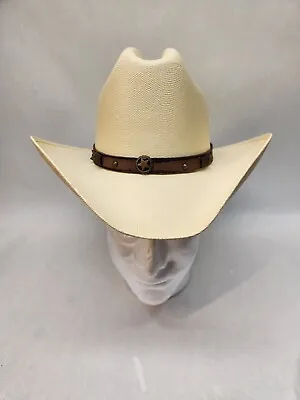 Summit Hats Kids Canvas Cream Cattleman Cowboy Hat Unisex M • $21