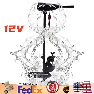 12V Professional 80lbs Electric Trolling Motor Outboard Motor Brush Boat Engine • $221.36