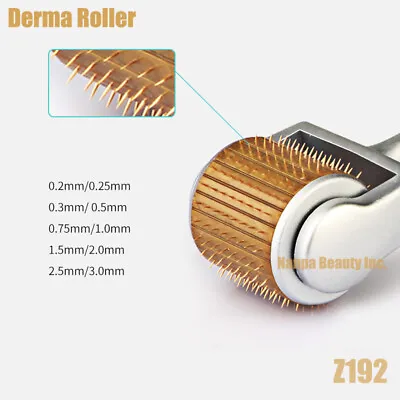 192 Titanium DERMAROLLER Skin Therapy Facial Recovery Micro Pins Roller MTS • $6.99