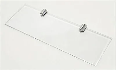 Acrylic Shelves Wall Mounted Clear Straight Shelf With Various Chrome Supports • £6.99