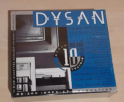 New Sealed Dysan 5.25  Floppy Diskettes Md-2hd Ibm Pc/at • $9.99