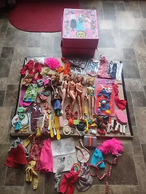 Barbie Lot: Dolls From 60s & 70s And Lots Of Clothing And Apparel. • $29.99