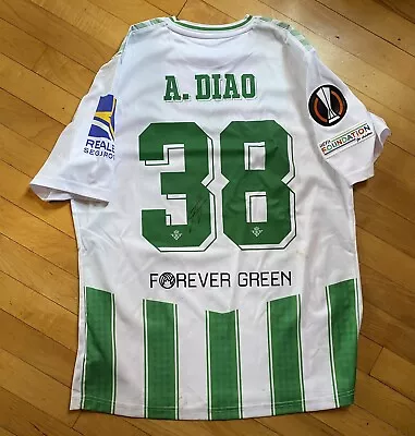 Assane Diao  Europa League Match Worn Rookie Jersey - Autographed • $899.99