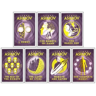 Isaac Asimov Robot Series 7 Books Collection Set Inc The Robots Of Dawn I Robot • £31.99