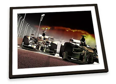 Formula One Race Cars F1 Black FRAMED ART PRINT Picture Poster Artwork • £12.99