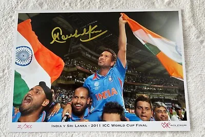 Sachin Tendulkar Signed Photo Cricket World Cup Final 2011 Authenticity • £250