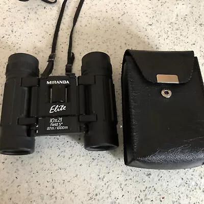 Miranda Elite Binoculars 10x21 Field 58/1000m With Case • £15