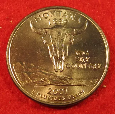 2007 D Montana State Quarter - Circulated - VG Very Good To VF Very Fine • $1.78