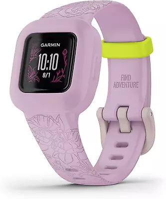 Garmin Vivofit Jr. 3 Kids Fitness/Activity Tracker Lilac Floral • $159.95