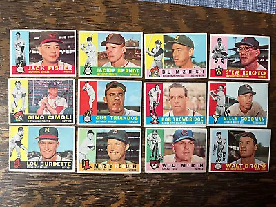 1960 Topps Baseball (12) Card Lot Vg 46 - 79 Mazeroski Hof • $5.50